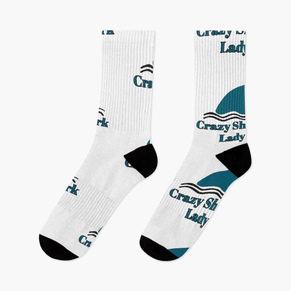 Item preview, Crazy Shark Lady designed and sold by NancyArtDesigns.