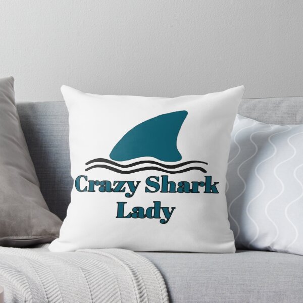 Item preview, Crazy Shark Lady designed and sold by NancyArtDesigns.