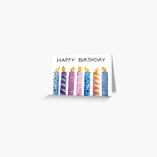 Birthday candles Greeting Card