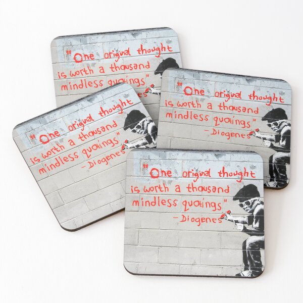 Item preview, Un pensamiento original – Banksy Piece Brooklyn designed and sold by WE-ARE-BANKSY.