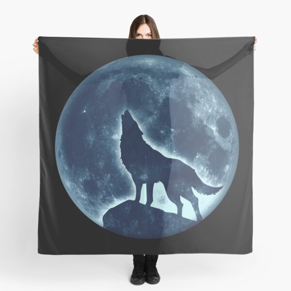 Wolf Vollmond Mond Space Wicca Pagan Tuch Von Boom Art Redbubble