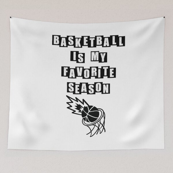 Item preview, Basketball is my favorite season - white designed and sold by BusyMonkeys.