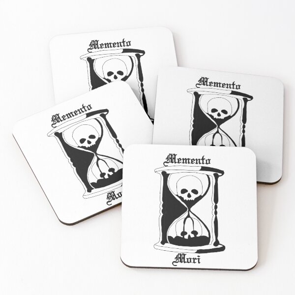 Item preview, Memento Mori hourglass skulls (unus annus) designed and sold by lexlshop.