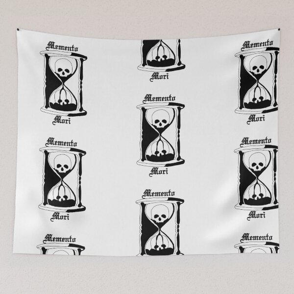 Item preview, Memento Mori hourglass skulls (unus annus) designed and sold by lexlshop.