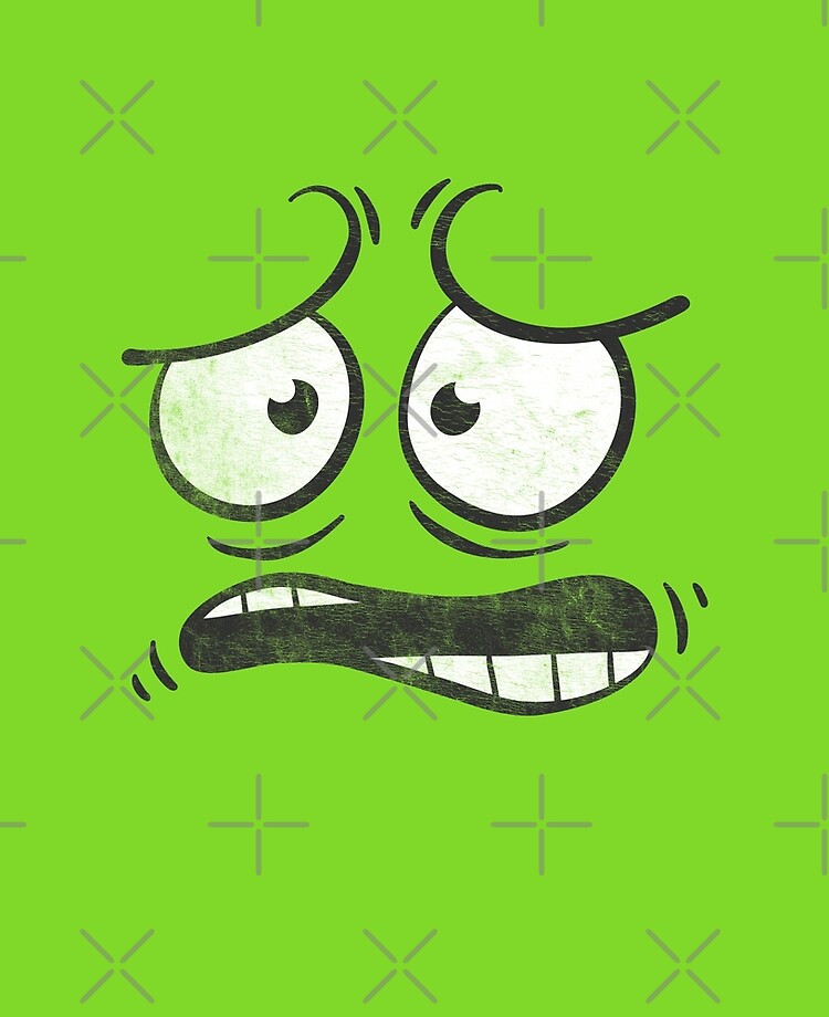 Vintage Big Cartoon Face Worried Graphic Adults Kids Ipad Case Skin By Alanw1980 Redbubble See cartoon happy face stock video clips. redbubble