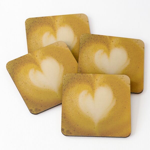 Item preview, Yellow Coffee Heart designed and sold by ArtByMadelene.