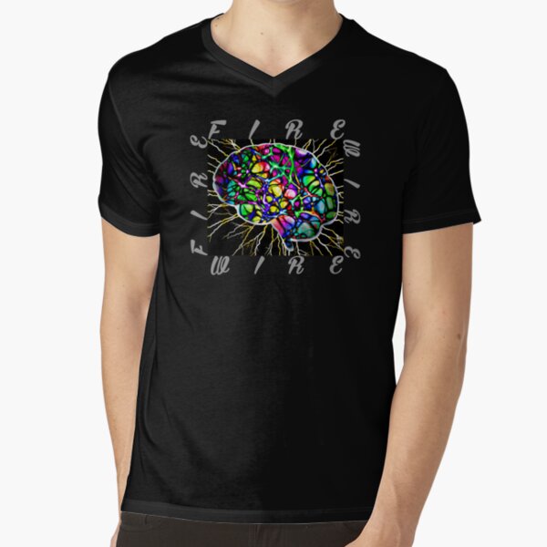 Vista previa del artículo con la obra «alambre de fuego, alambre de fuego. cerebro», diseñado y vendido por doctors-apparel.