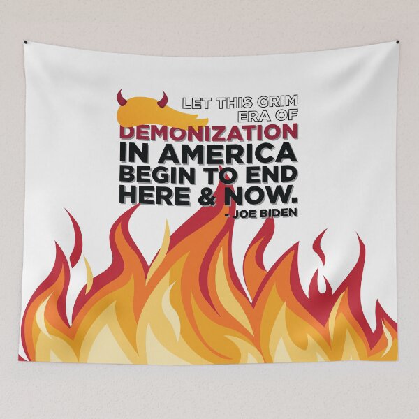 Item preview, Let the Era of Demonization begin to end- Joe Biden Victory Speech designed and sold by HeraAndKosmos.