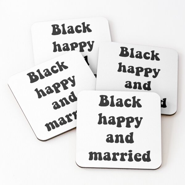 Item preview, Black happy and married designed and sold by prehokage.