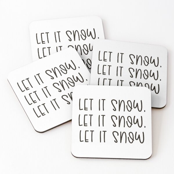 Item preview, let it snow sticker designed and sold by vanessa1012.
