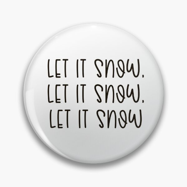 Item preview, let it snow sticker designed and sold by vanessa1012.