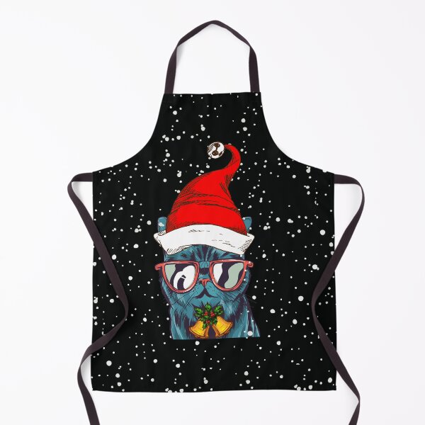 Item preview, Santa Cool Cat in Snow designed and sold by EclairVanilla.