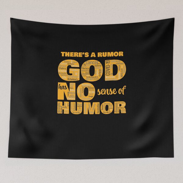 Item preview, Funny God has no sense of humor Text designed and sold by James-Kaft.