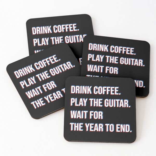 Item preview, Drink coffee, play guitar designed and sold by DeliriousSteve.