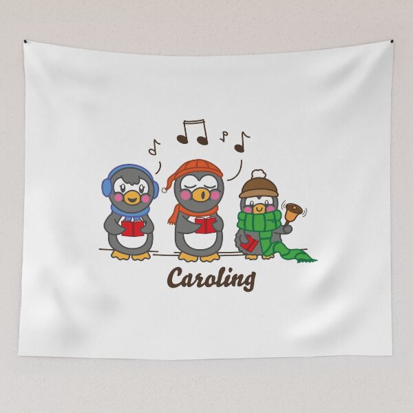 Item preview, Caroling Penguins designed and sold by TokkiJess.