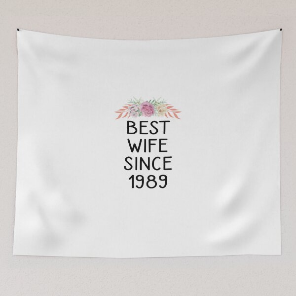 Item preview, Best Wife Since 1989 Funny Wedding Anniversary Gifts From Husband floral Design designed and sold by Chamssou.