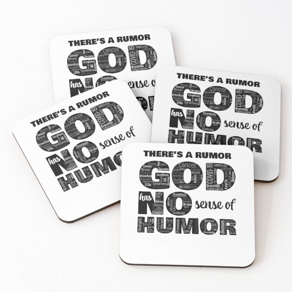 Item preview, Funny God has no sense of humor Black designed and sold by James-Kaft.