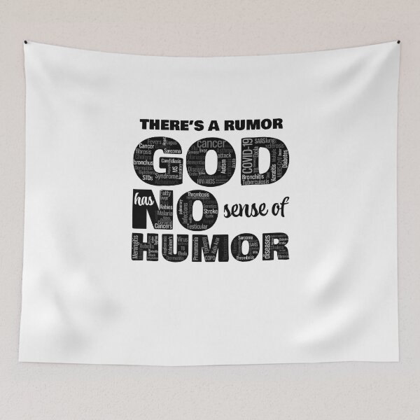 Item preview, Funny God has no sense of humor Black designed and sold by James-Kaft.