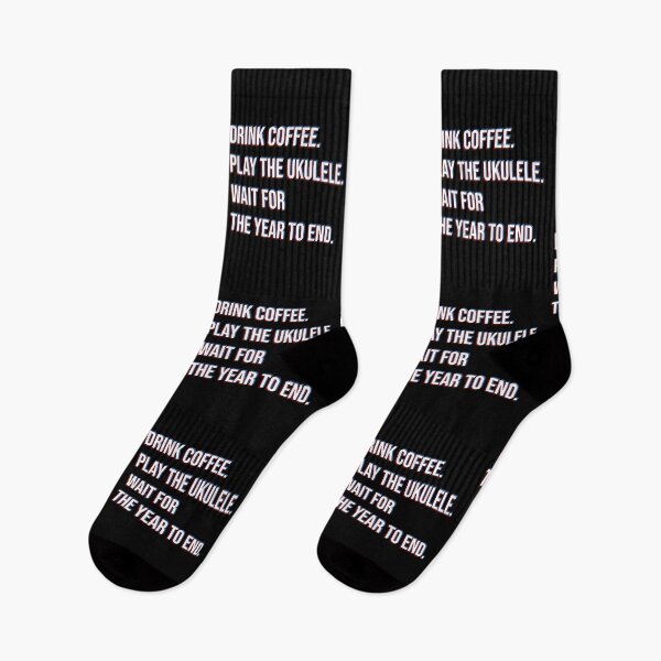 Item preview, How to survive quarantine: Drink coffee, play ukulele. designed and sold by DeliriousSteve.