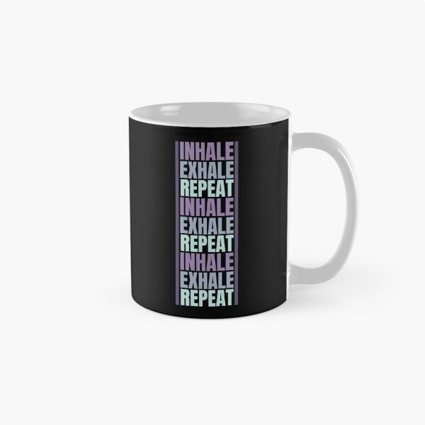 Item preview, Inhale Exhale Repeat Pattern, Yoga Quote designed and sold by hectorgool.