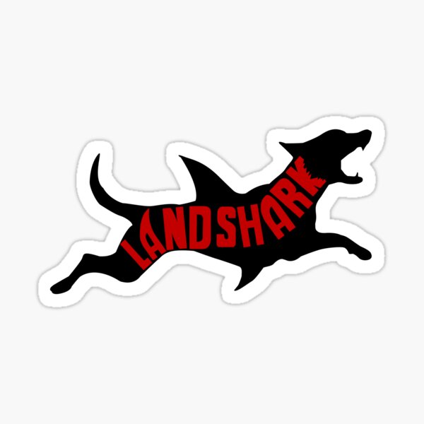 Item preview, Landshark (black w/ outline) designed and sold by TheMalPals.