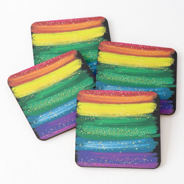 Item preview, Rainbow Colorful Brush Strokes designed and sold by AnastasiaDesign.