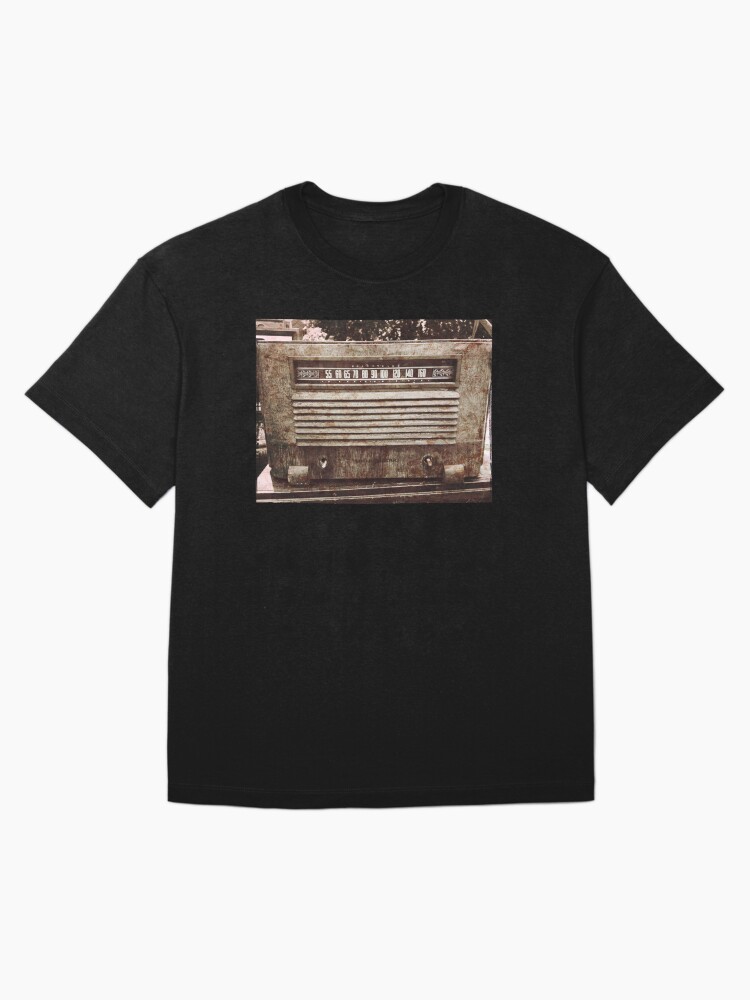 Thumbnail 3 of 7, Oversized T-Shirt, Classic Oldies Fan - Old Vintage Radio photography designed and sold by OneDayArt.
