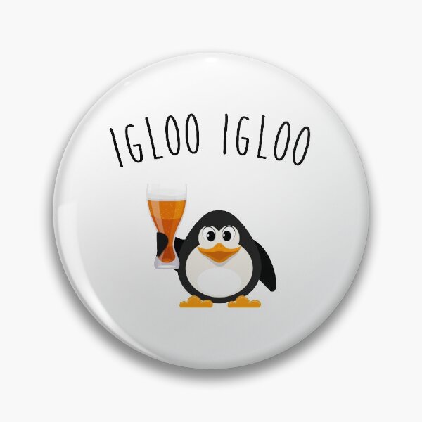 Item preview, Igloo Igloo, penguin drinking beer, Health! designed and sold by Curlyhaire.