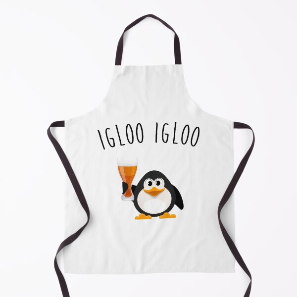 Item preview, Igloo Igloo, penguin drinking beer, Health! designed and sold by Curlyhaire.