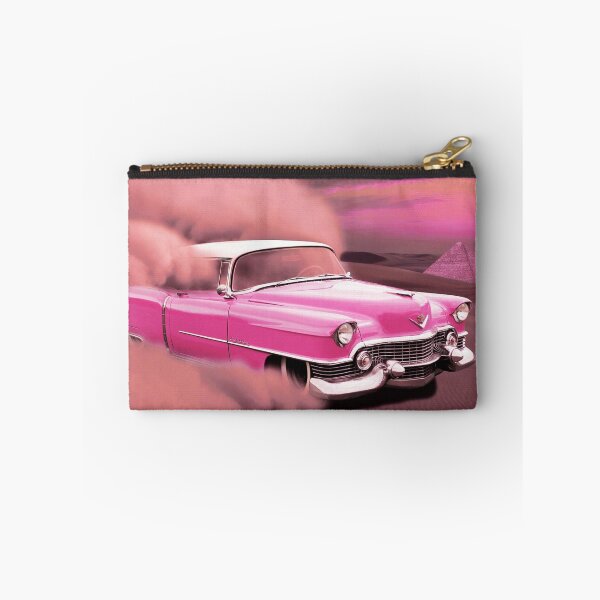 Item preview, Vintage pink car racing to the pyramids. designed and sold by Theleochick.