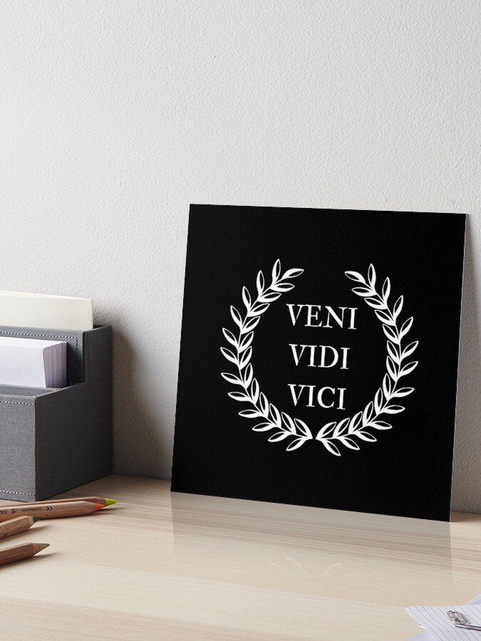 Frase Latin Imperio Romano Veni, Vidi, Vici Digital Art by