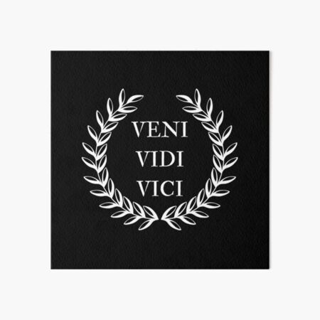 Frase Latin Imperio Romano Veni, Vidi, Vici Digital Art by