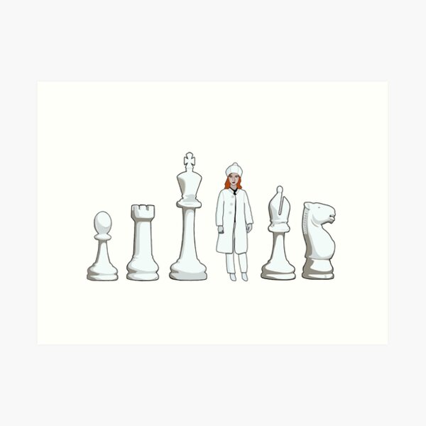 The Queens Gambit Chess Opening Poster Fine Art Print Greeting Card for  Sale by Jorn van Hezik