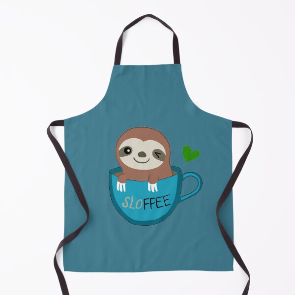 Item preview, Spirit animal sloth in cup of coffee designed and sold by megojamal.