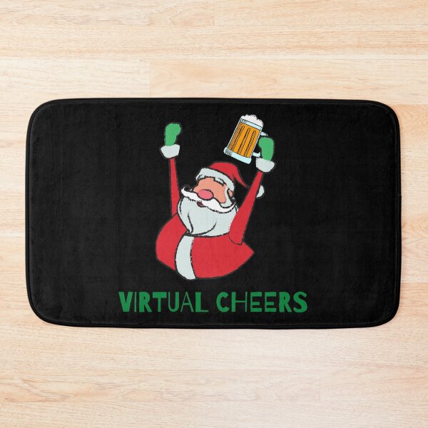 Item preview, Virtual Cheers - Virtual Christmas Santa Claus with Beer sending Virtual Cheers designed and sold by Irelene.