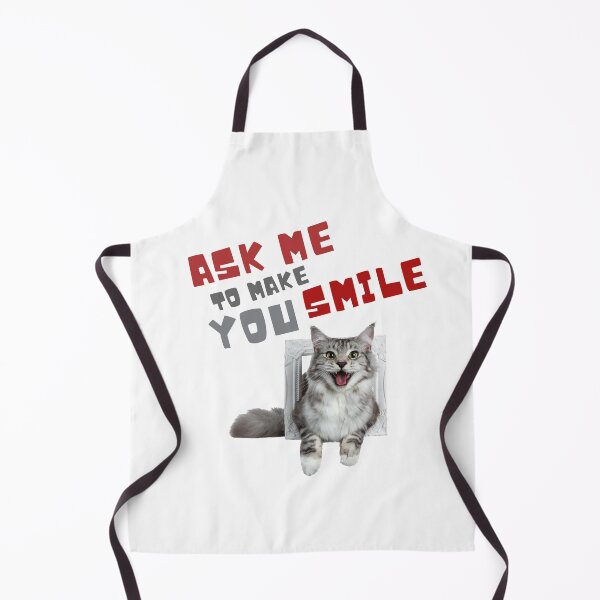 Item preview, Ask me to make you smile (cat) designed and sold by lollypopstore.