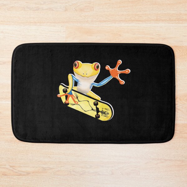 Item preview, Golden Frog On Skateboard Design Gift idea, Yallow Frog On Skateboard T Shirt,, Gift Idea for Anniversary, Wedding, Mother's Day, Father's Day, Graduation, Thanksgiving, Christmas & New Year's Day. designed and sold by KHRO.