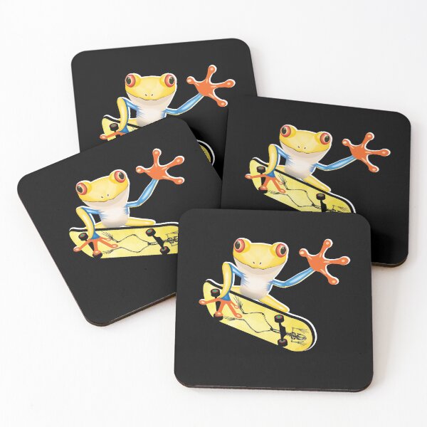 Item preview, Golden Frog On Skateboard Design Gift idea, Yallow Frog On Skateboard T Shirt,, Gift Idea for Anniversary, Wedding, Mother's Day, Father's Day, Graduation, Thanksgiving, Christmas & New Year's Day. designed and sold by KHRO.