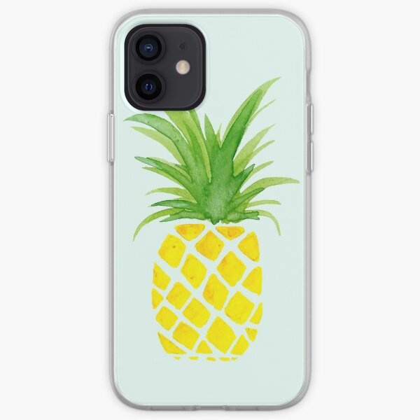 Watercolor Pineapple iPhone Soft Case