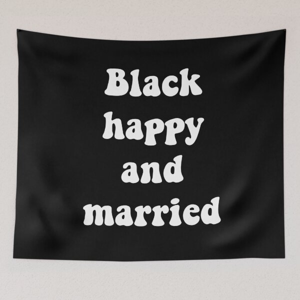 Item preview, Black happy and married designed and sold by prehokage.