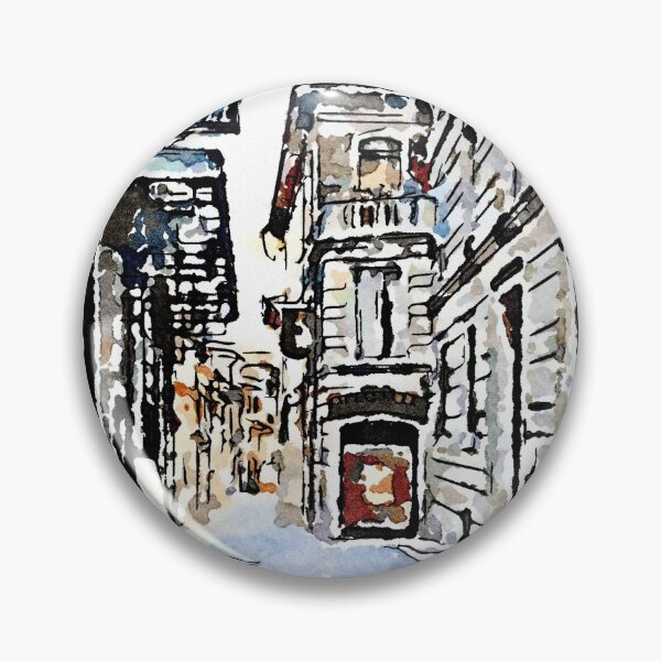 Item preview, L'Aquila: glimpse of street with cinema designed and sold by Giuseppe Cocco.