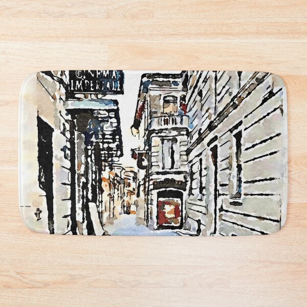 Item preview, L'Aquila: glimpse of street with cinema designed and sold by Giuseppe Cocco.