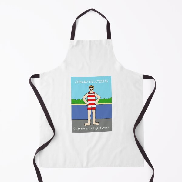 Item preview, Channel Swim Congratulations Retro Cartoon Swimmer designed and sold by KateTaylor.