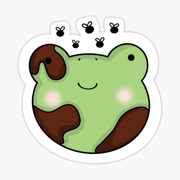 Cute muddy frog Sticker for Sale by animaetions