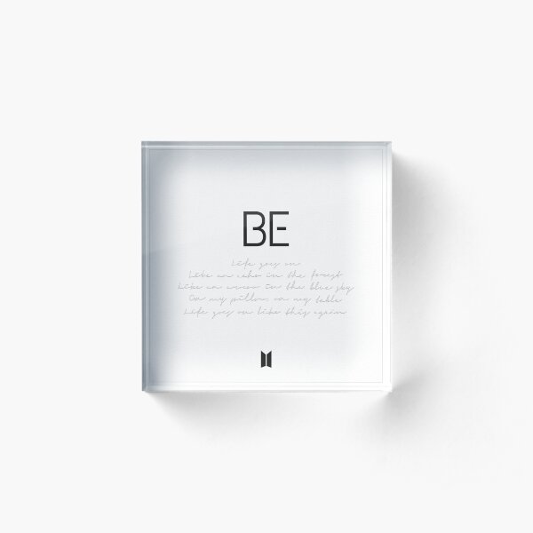 BTS 'BE' Cover Acrylic Block