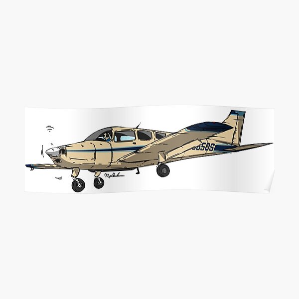 Beechcraft Musketeer N5650S Poster