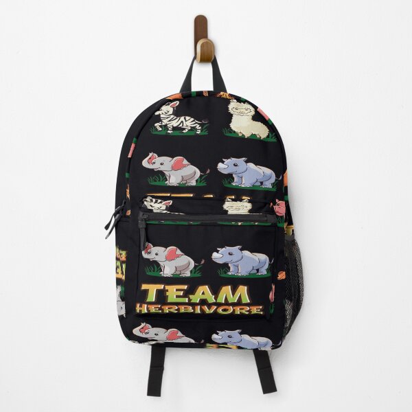 Vista previa del artículo con la obra «Team Herbivore - Lindos animales bebés a base de plantas - Vegano», diseñado y vendido por GreenSlate.