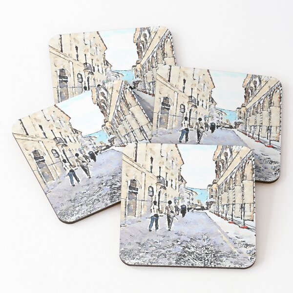 Item preview, L'Aquila: people out for a walk designed and sold by Giuseppe Cocco.