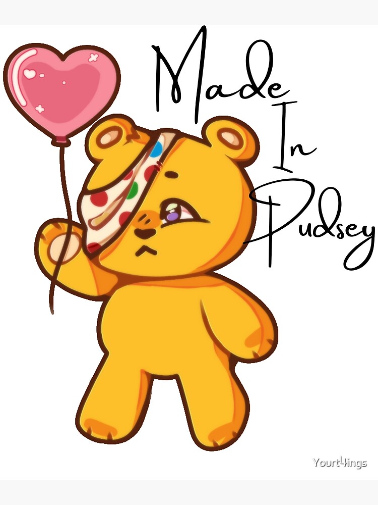 "Pudsey Bear Made in Pudsey" Canvas Print for Sale by Yourt4ings