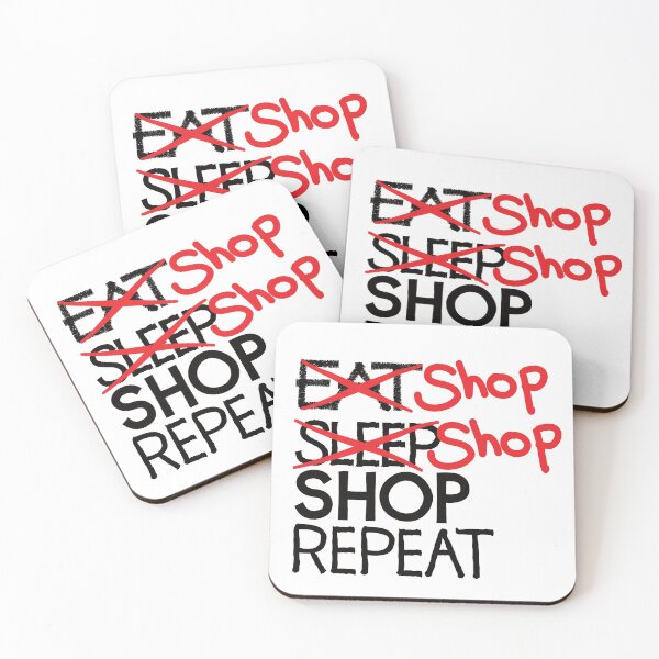 Item preview, Shop shop shop repeat designed and sold by ReluctantChickn.